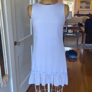 Lavender Tahari silk-like high low shift dress XS